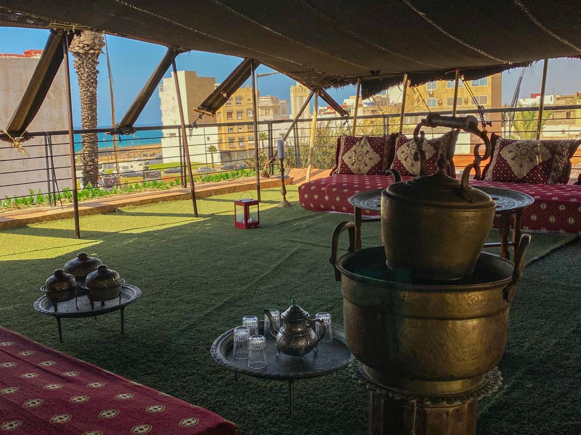 Dar Lghzal Special Offer In Rabat Winner Of Guest Experience 2025 Awards Traditional Sahrawi And Berber Privative Villa With Swimming Pool Jacuzzi Sea View And On Site Restaurant Ideal For Family And Groups In Rabat'S Center No Car Required エクステリア 写真